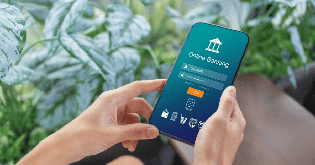 Online Banking Concept Mobile Phone in Hands